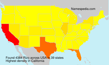 Surname Rizo in USA Surname Rizo in USA