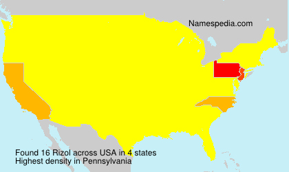 Surname Rizol in USA Surname Rizol in USA