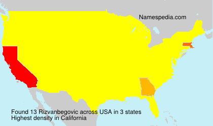 Surname Rizvanbegovic in USA Surname Rizvanbegovic in USA