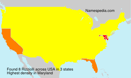Surname Rizziolli in USA Surname Rizziolli in USA