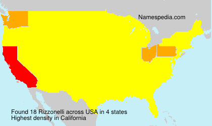 Surname Rizzonelli in USA Surname Rizzonelli in USA