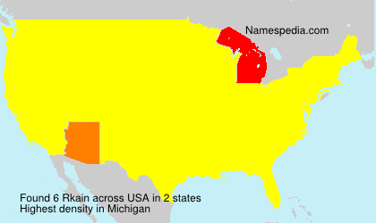 Surname Rkain in USA