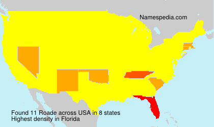 Surname Roade in USA Surname Roade in USA