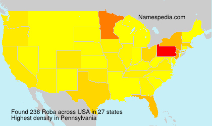 Surname Roba in USA Surname Roba in USA