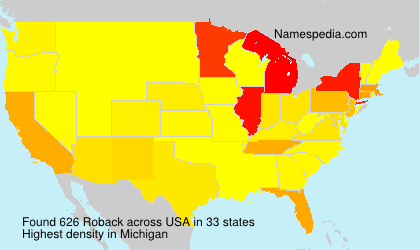 Surname Roback in USA Surname Roback in USA