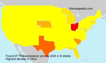 Surname Robaszkiewicz in USA Surname Robaszkiewicz in USA