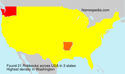Surname Robbecke in USA Surname Robbecke in USA