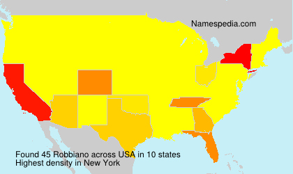 Surname Robbiano in USA Surname Robbiano in USA