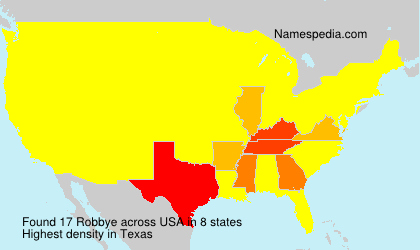Surname Robbye in USA Surname Robbye in USA
