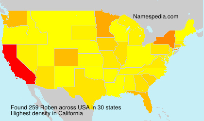 Surname Roben in USA Surname Roben in USA