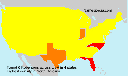 Surname Robersons in USA Surname Robersons in USA