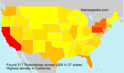 Surname Robertshaw in USA Surname Robertshaw in USA
