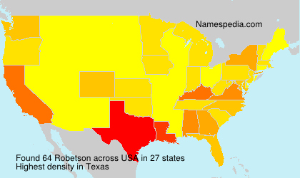 Surname Robetson in USA Surname Robetson in USA