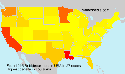 Surname Robideaux in USA Surname Robideaux in USA