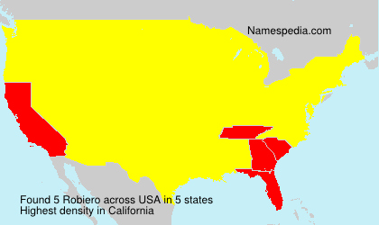 Surname Robiero in USA Surname Robiero in USA