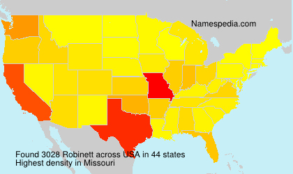 Surname Robinett in USA Surname Robinett in USA