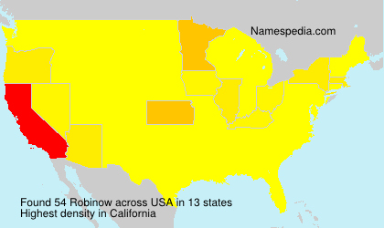Surname Robinow in USA Surname Robinow in USA