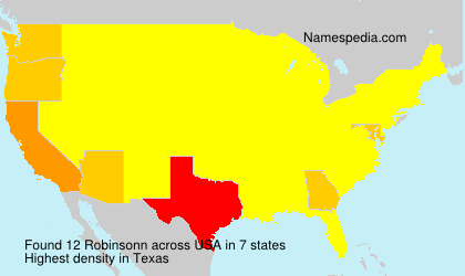 Surname Robinsonn in USA Surname Robinsonn in USA
