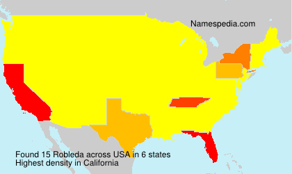 Surname Robleda in USA Surname Robleda in USA
