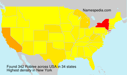 Surname Roblee in USA Surname Roblee in USA