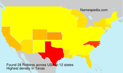 Surname Robless in USA Surname Robless in USA