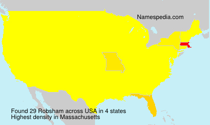 Surname Robsham in USA Surname Robsham in USA
