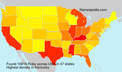 Surname Roby in USA Surname Roby in USA