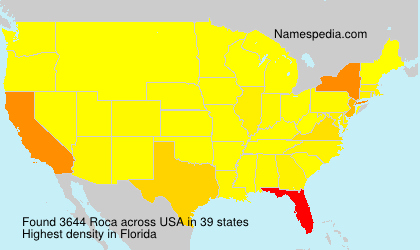 Surname Roca in USA Surname Roca in USA