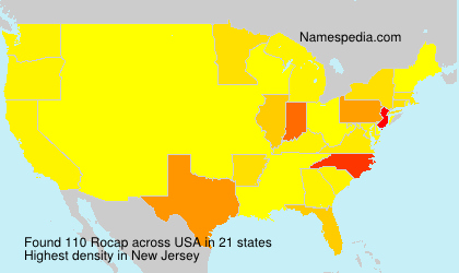 Surname Rocap in USA Surname Rocap in USA