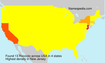 Surname Rocciolo in USA Surname Rocciolo in USA