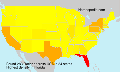 Surname Rocher in USA Surname Rocher in USA