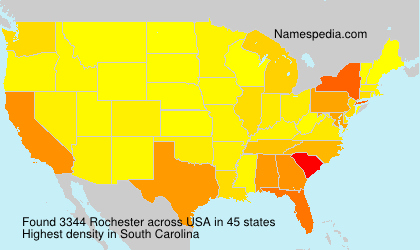 Surname Rochester in USA Surname Rochester in USA