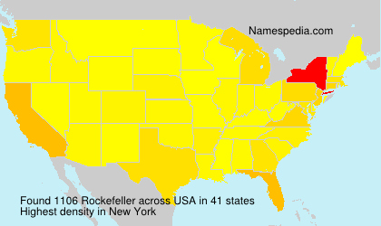 Surname Rockefeller in USA Surname Rockefeller in USA