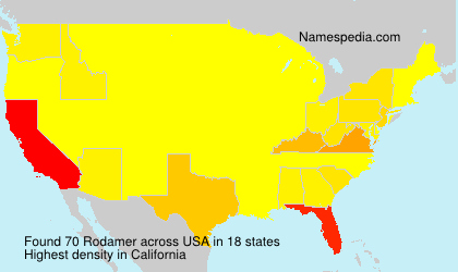 Surname Rodamer in USA Surname Rodamer in USA