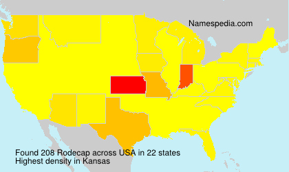 Surname Rodecap in USA Surname Rodecap in USA