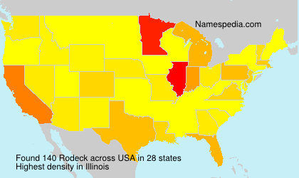 Surname Rodeck in USA Surname Rodeck in USA