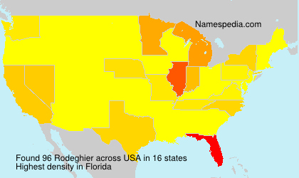 Surname Rodeghier in USA Surname Rodeghier in USA