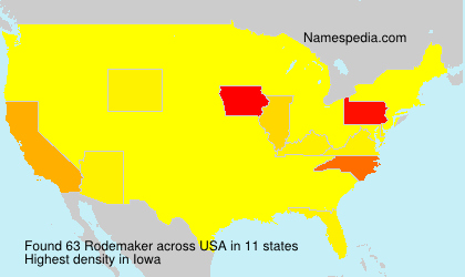 Surname Rodemaker in USA Surname Rodemaker in USA