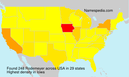Surname Rodemeyer in USA Surname Rodemeyer in USA