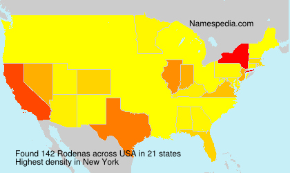 Surname Rodenas in USA Surname Rodenas in USA