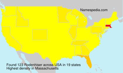 Surname Rodenhiser in USA Surname Rodenhiser in USA