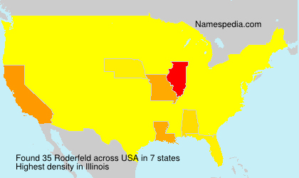 Surname Roderfeld in USA Surname Roderfeld in USA