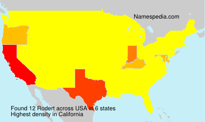 Surname Rodert in USA Surname Rodert in USA