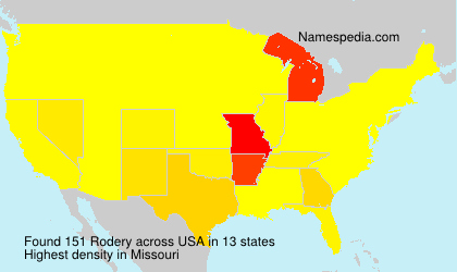 Surname Rodery in USA Surname Rodery in USA