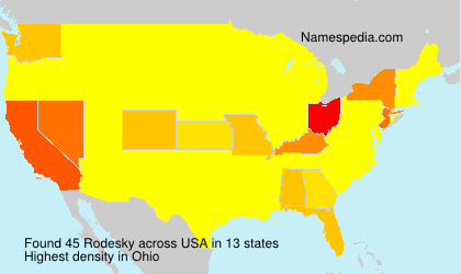 Surname Rodesky in USA Surname Rodesky in USA
