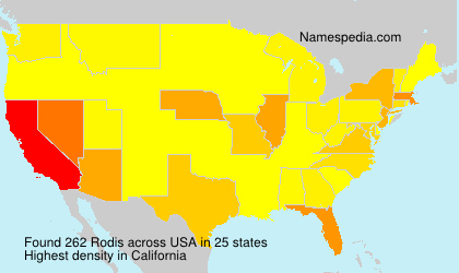Surname Rodis in USA Surname Rodis in USA