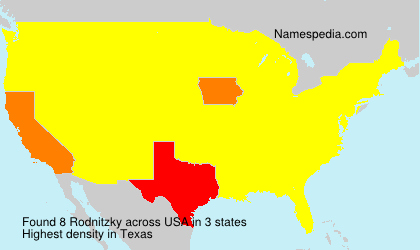 Surname Rodnitzky in USA Surname Rodnitzky in USA