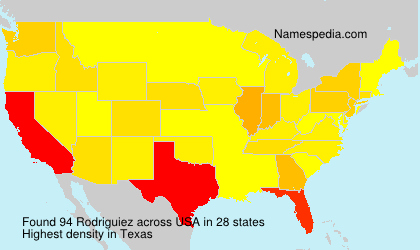Surname Rodriguiez in USA