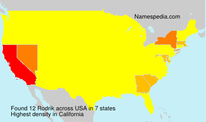 Surname Rodrik in USA Surname Rodrik in USA