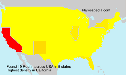 Surname Rodrin in USA Surname Rodrin in USA